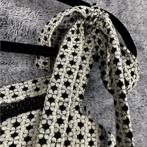 Tie-Shoulder Floral free people Bustier Top - Cream/Black size Large - Picture 4 of 6